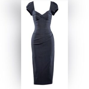 Stop Staring Black Strapless Dress
